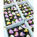20pcs Pink, Purple, Yellow & White Chocolate Strawberries Gift Box